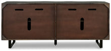 Kevmart - Grayish Brown / Black - Accent Cabinet