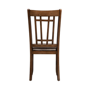 Santa Rosa - Lattice Back Side Chair - Light Brown