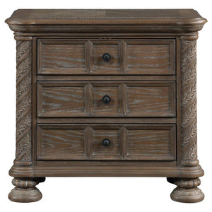 Emmett - 3-Drawer Nightstand - Walnut