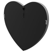 Aiko - Heart Shaped LED Light Wall Mirror - Silver