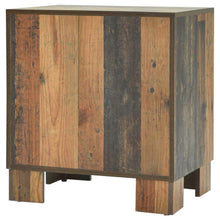 Sidney - 2-Drawer Nightstand - Rustic Pine