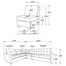 Georgina - Upholstered Modular Sectional Sofa