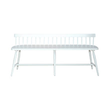 Palmetto Heights - Low Back Spindle Bench - White