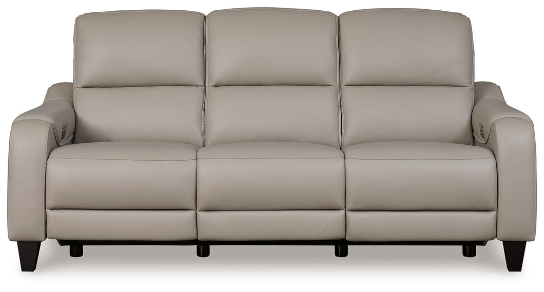 Mercomatic - Power Reclining Sofa With Adj Headrest