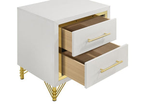 Lucia - 2-Drawer Nightstand - White