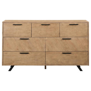 Taylor - 7-Drawer Dresser - Light Honey Brown