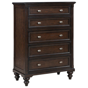 Andover - 5-Drawer Chest Of Drawers - Dark Oak