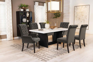 Sherry - Rectangular Marble Top Dining Table Set