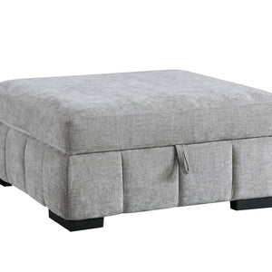 Ritchie - Storage Ottoman - Pewter