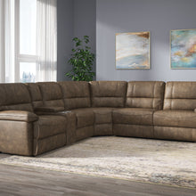 Aurora - Power Reclining Sectional - Brown