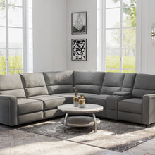 Medford - Power Reclining Sectional - Charcoal Ash