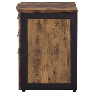 Estrella - 3-Drawer Home Office File Cabinet - Rustic Nutmeg