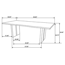 Bradshaw - Live Edge Wood Dining Table - Natural Acacia