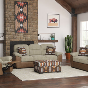 Porter - Storage Ottoman - Dark Brown