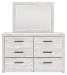 Cayboni - Whitewash - Dresser And Mirror