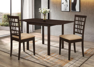 Kelso - Rectangular Extension Dining Table - Cappuccino