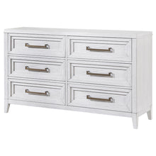 Marielle - 6-Drawer Bedroom Dresser - Distressed White