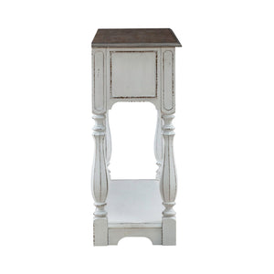 Magnolia Manor - Hall Console Bottom With Shelf For Display & Storage - White