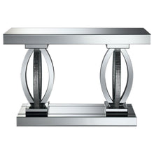 Amalia - Mirrored Acrylic Entryway Sofa Console Table - Silver