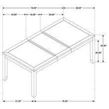 Elodie - Rectangular Extension Leaf Dining Table - Black