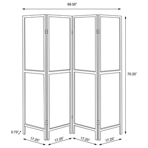 Mattison - 4-Panel Room Divider Folding Shoji Screen