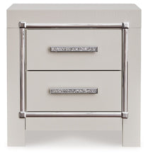 Zyniden - Silver - Two Drawer Night Stand