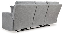 Biscoe - Pewter - Power Reclining Sofa With Adj Headrest