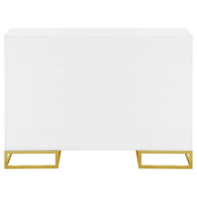 Elsa - 2 Door Wood Storage Accent Cabinet - White And Gold