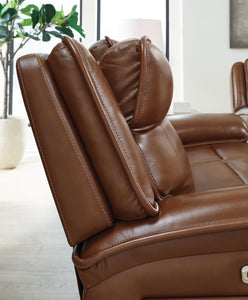 Healy Pier - Chocolate - Power Reclining Sofa / Adj Headrest