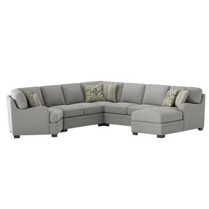 Analiese - 5 Piece Sectional - Dove Gray