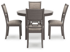 Wrenning - Gray - Dining Room Table Set (Set of 5)