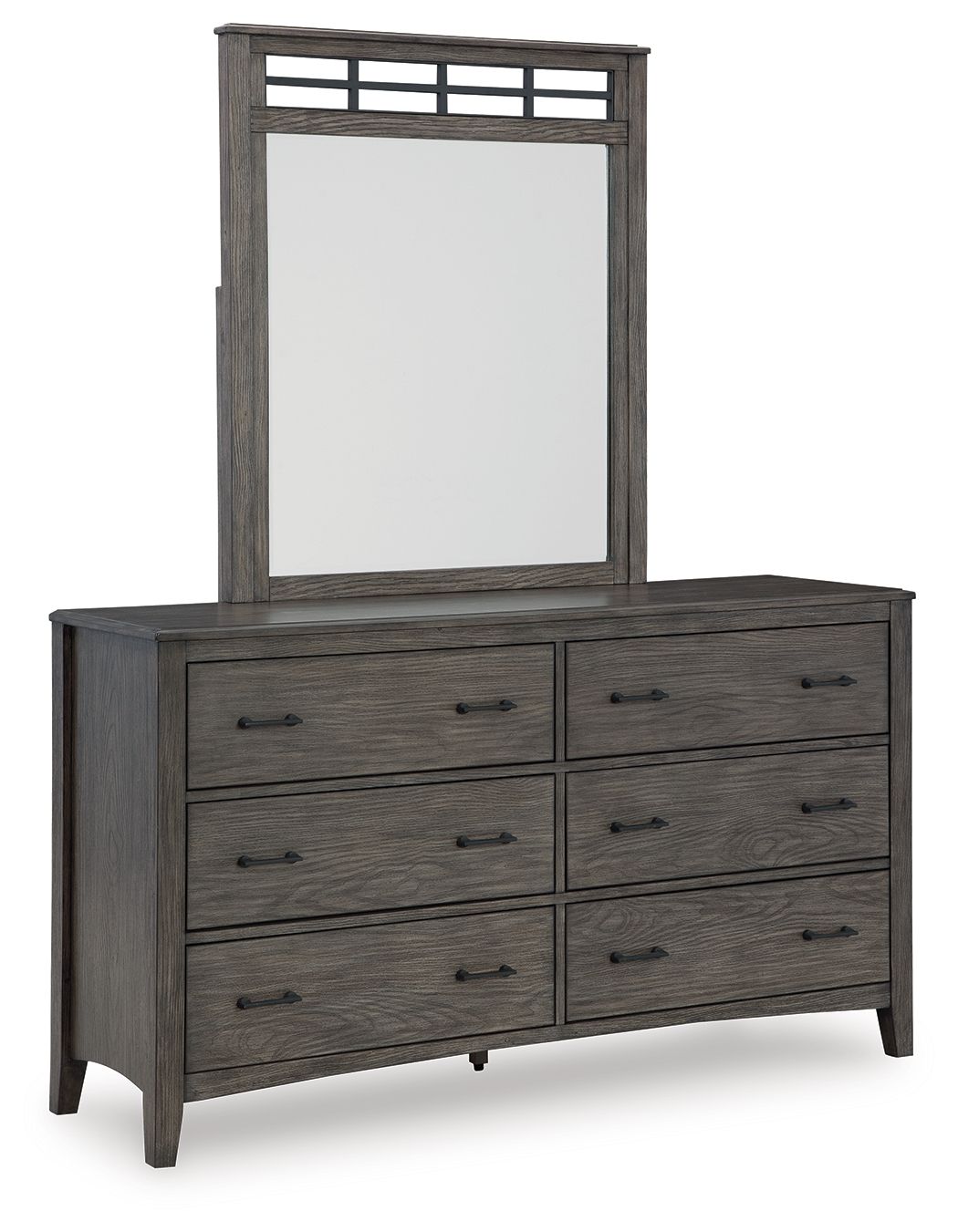 Montillan - Grayish Brown - Dresser And Mirror