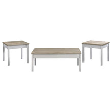 Stacie - 3 Piece Coffee Table Set - Distressed Pine