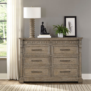 Town & Country - 8 Drawer Dresser - Medium Brown