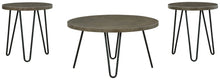 Hadasky - Brown / Beige - Occasional Table Set (Set of 3)