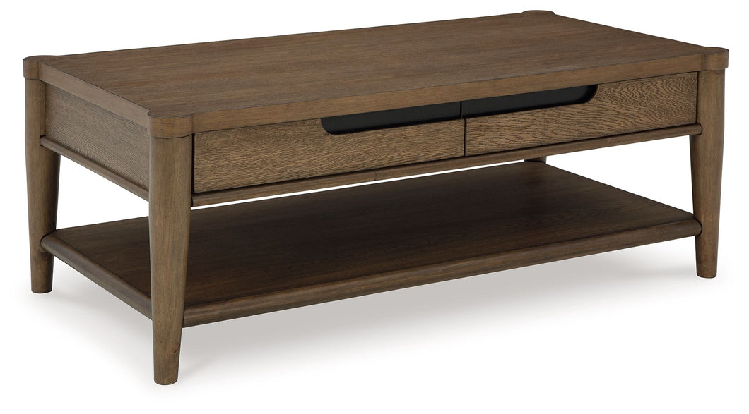 Roanhowe - Brown - Rectangular Cocktail Table