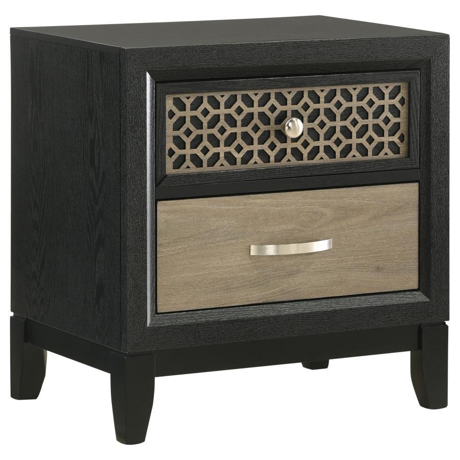 Valencia - 2-Drawer Nightstand - Black