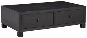 Foyland - Black - Cocktail Table With Storage